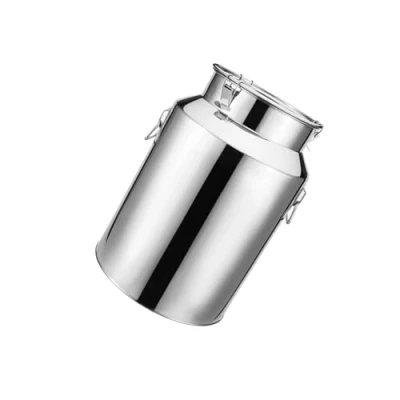 Image of GoHaiDe Stainless Steel Milk Can Jug 5L/7L/9L/14L Churn Canister Wine Pail Bucket Bottle Transport Tank,5L