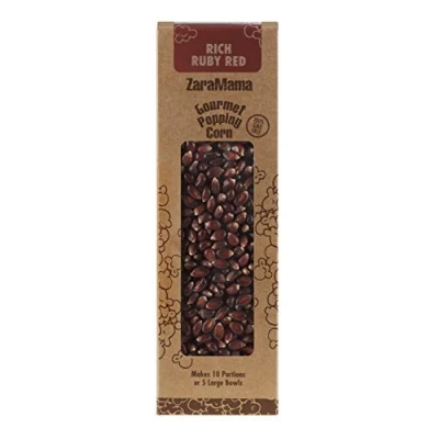 Image of Ruby Red ZaraMamas Popcorn Gourmet Popping Corn Gift Box 400g
