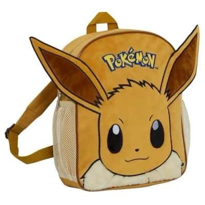 Image of Pokemon Backpack Eevee Bag 3D Plush Kids Character School Rucksack Lunch Book