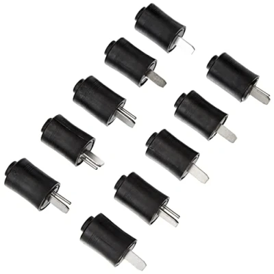 Image of Unbekannt Speaker Plugs DIN 41529 Screwable Black Pack of 10