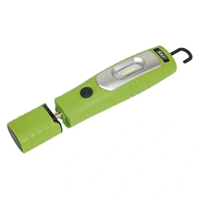 Image of Sealey Led3602G Rechargeable 360? Inspection Lamp 7 Smd + 3W Led Green Li Ion