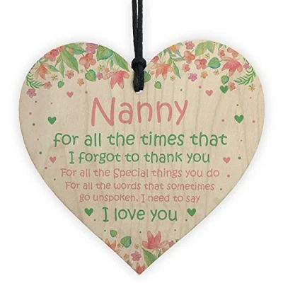 Image of RED OCEAN Personalised Gift For Nan Nanny Nana Nanna Birthday From Grandchildren