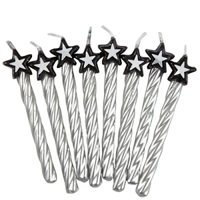 Image of amscan 9900771 8 Candles silv. w. Star