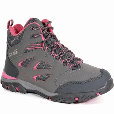 Image of Regatta Kids Holcombe IEP Mid Rise Walking Shoes, Waterproof &amp; Breathable with Hardwearing Outdoor Tread Perfect for Hiking Climbing