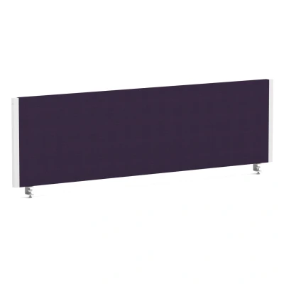 Image of Impulse/Evolve Plus Bench Screen 1400 Bespoke Tansy Purple White Frame