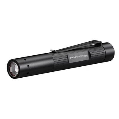 Image of Ledlenser P2R Core LED Water Resistant Rechargeable Pen Torch, 120 Lumens Pocket USB Charge, Powerful Inspection Work Light, Nurse Pen, Medical Torch