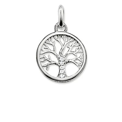 Image of Thomas Sabo Women Pendant Tree of Life Zirconia Pavé 925 Sterling Silver KC0002 051 14
