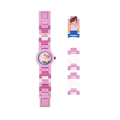 Image of LEGO 8021667 Pink Kids Buildable Watch with Link Bracelet