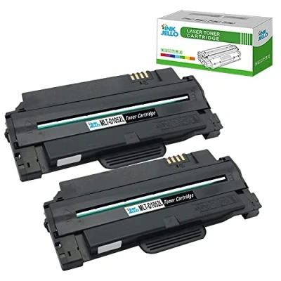Image of InkJello Toner Cartridge For Printer,Compatibile with Samsung ML 1910 1915 2525 2525W 2540 2545 2580n SCX 4600 4623F 4623fn 4623FW SF 650 650P MLT D1052L(Black,2Pack)