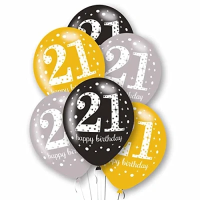 Image of Amscan 9912754 Rtl Balloon Pk6 27Cm Age 21