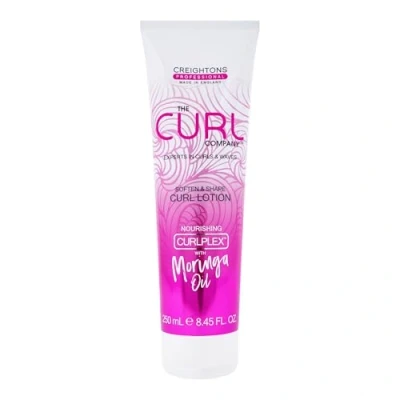 Image of The Curl Company Soften and Shape Lotion (250 ml) De frizzes Leaves Hair Soft Smooth, Ideal for Curls Waves; Professionally Formulated with Curplex Nourishing Moringa Oil
