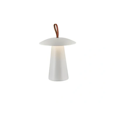 Image of Nordlux Ara To Go rechargeable LED table lamp, aluminium, white
