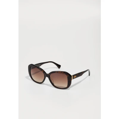 Image of Ralph Lauren Sunglasses, Women&#039;s, Size: 56, Shiny brown havana
