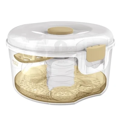 Image of Vital Baby Nurture 2 in 1 Microwave &amp; Cold Water Steriliser, Kills 99.9% of Bacteria 3 Minutes, BPA Free, EarthSmart Biodegradable, Fast Sterilising