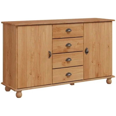 Image of vidaXL Sideboard &quot;ASKIM&quot; 133,5x40x79 cm Solid Wood Pine