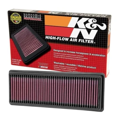 Image of K&amp;N Engine Air Filter: High Performance, Premium, Washable, Replacement Compatible with 2012 2017 FIAT (500, Abarth), 33 2487