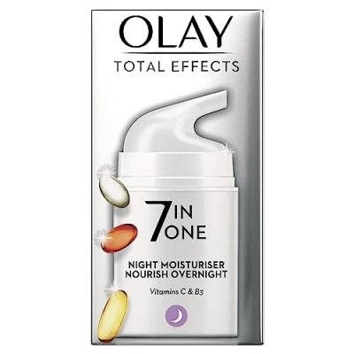 Image of Olay Total Effects 7in1 Night Moisturiser With Niacinamide, 50ml
