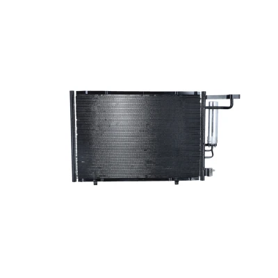 Image of 1756414, AV1119710DA Condenser NRF EASY FIT 350395 with gaskets/seals dryer 22,5mm 18,5mm Aluminium 520mm FORD: FIESTA 6, B Max