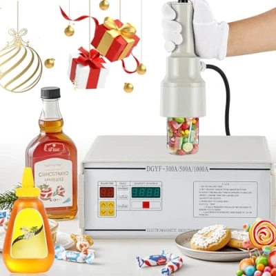 Image of NEWTRY Manual Induction Sealer Handheld Bottle Cap Sealing Machine Automatic Power Adjustment Small Diameter 10 50mm (220V)
