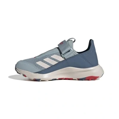 Image of Adidas Terrex Voyager 21 Slipon Travel Unisex Hiking shoes for kids, Size: 5, Magic grey/putty mauve/pure ruby Textile/synthetics