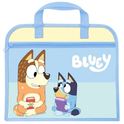Image of TDL Bluey Zipped Book Bag