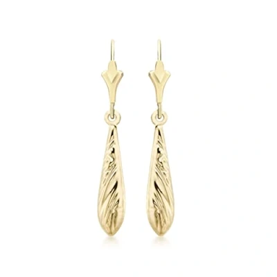 Image of Carissima Gold Women&#039;s 9 ct Yellow Drop Earrings
