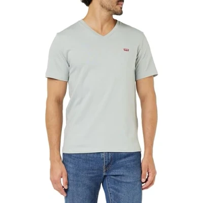 Image of Levi&#039;s Original Vneck Basic Tshirt, Men&#039;s, Size: XS, Belgian block