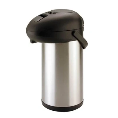 Image of Acense Stainless Steel Airpot Hot Cold Water Tea Coffee Dispenser, Satin Finish (4 Litre)