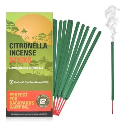 Image of Citronella Incense Sticks Suitable for Outdoor Camping, Patio, Hiking,etc (1 Pack Contains 12 Sticks)