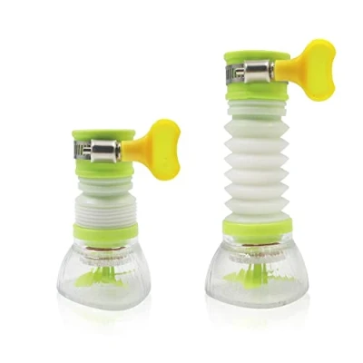 Image of Faucet Water Purifier, Movable Kitchen Tap Head 360 Rotatable Sink Sprayer, Swivel Saving Aerator Diffuser Nozzle Filter Adapter, Anti Splash Extender Spout (Green))