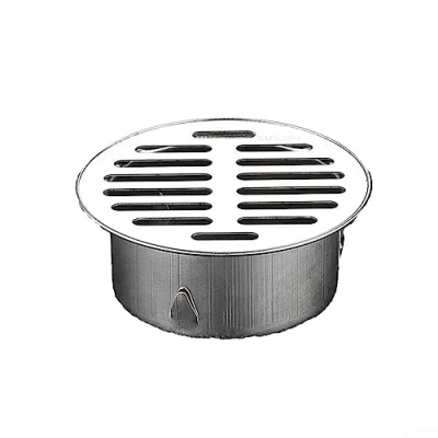 Image of HpLive 90 mm Round Floor Drain Stainless Steel Anti Lock for Outdoor Roof, Plug in with Large Displacement Garden Patio