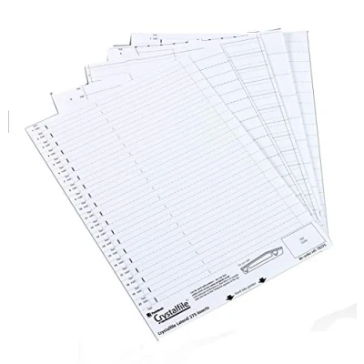 Image of Rexel Crystalfile Printable Card Inserts (1 x Pack of 50 Tab Inserts) for Suspension Files
