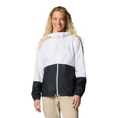 Image of Columbia Flash FORWARD Windbreaker, Women&#039;s, Size: XXL, White/black