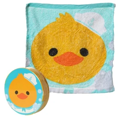 Image of Bath Time Duck Compressed Flannel Mini Gift Cracker Filler