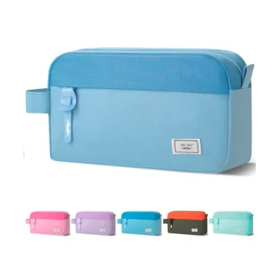 Image of Mr. Pen Large Capacity Pencil Case, Blue, Pouch, Bag, Pouches, Bags, Blue School College Case