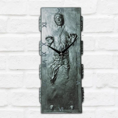 Image of Star Wars Themed Black Wall Clock STW3488