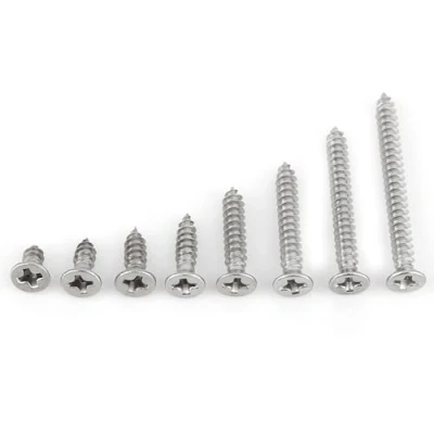 Image of TOPINCN 200Pcs/Set M3 Self Tapping Screws Kit Stainless Steel Metal 6Mm/8Mm /10 Mm/12 Mm/16 Mm/20 Mm/25 Mm/30 Mm(Flat Head)