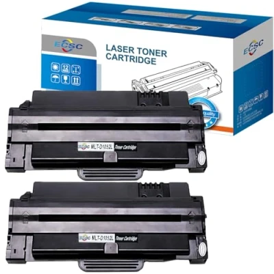Image of ECSC Compatible Toner Cartridge Replacement for ML 1910 1915 2525 2525W 2540 2545 2580n SCX 4600 4623F 4623fn 4623FW SF 650 650P MLT D1052L (Black, 2 Pack)