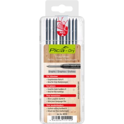 Image of PICA Dry Refill Leads Pack 10 Special Hardness Graphite 4050 Joiners