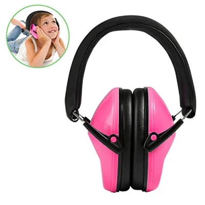 Image of Ballery Kids Ear Defenders, NRR 25dB / SNR 29dB Earmuffs Protectors, Hearing Defenders for Children with Adjustable Headband (Carrying Bag Included, Pink)