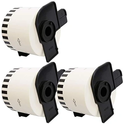 Image of Cartridges Kingdom Compatible with Brother DK22205 DK 22205 62mm x 30.48m Continuous White Standard Address Labels 3 Pack
