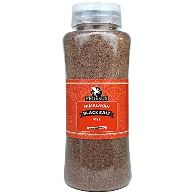 Image of Pegasus Himalayan Black Salt Fine, 800g (Pack of 6) Smoky and Rich in flavour, Ideal for Indian cooking