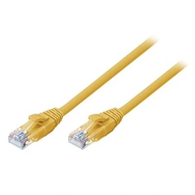 Image of LINDY 48061 Cat.6 U/UTP Network Cable, Yellow, 0.5m