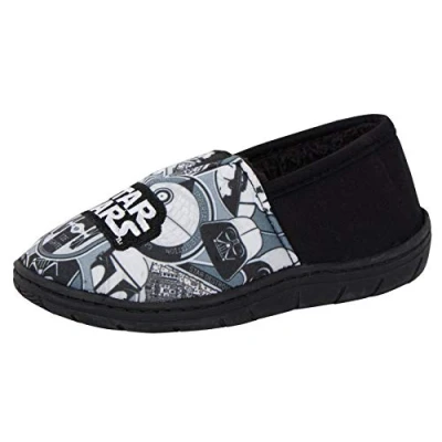Image of Disney Star Wars Boys Slippers Grey 13 UK Child