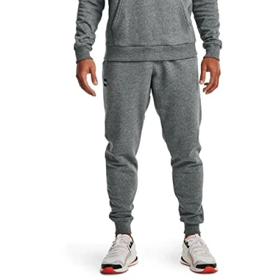 Image of Under Armour Men Rival Fleece Joggers, Comfortable and warm tight tracksuit bottoms for men, men&#039;s jogger with loose fit