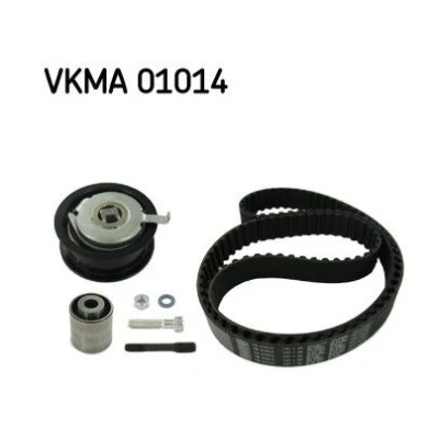 Image of 028109119D, 028109119J, 028109119K, 028109119M, 028109119P Timing belt kit SKF VKMA 01014 137 with trapezoidal tooth profile AUDI: A6 C5 Avant
