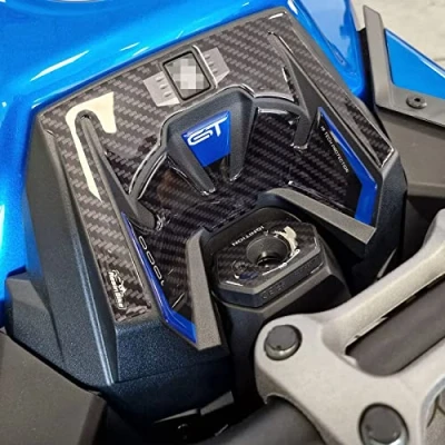 Image of Resin Bike Motorcycle 3D Stickers Compatible with Suzuki GSX S 1000 GT 2022 Blue Metal. Key Zone Protection from Bumps and Scratches. Carbon Fiber Effect Gadget Moto