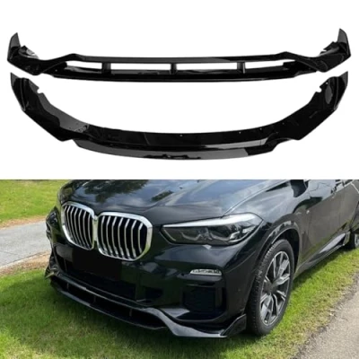Image of Car Front Bumper Lip Spoiler Splitter for BMW X5 G05 2019 2023, Shovel Body kit