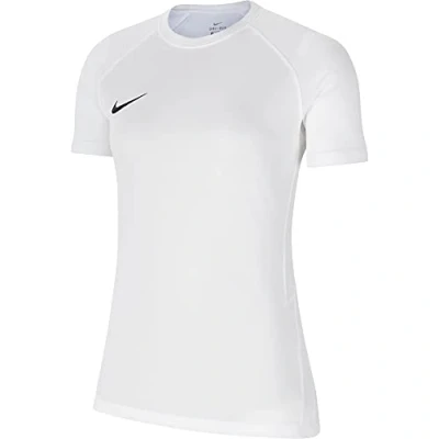 Image of NIKE Women&#039;s W Nk Dry Strke Ii Jsy T Shirt, White/White/Black, XS UK