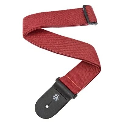Image of D&#039;Addario Accessories Guitar Strap Electric Strap, Acoustic &amp; Bass Polypropylene Red